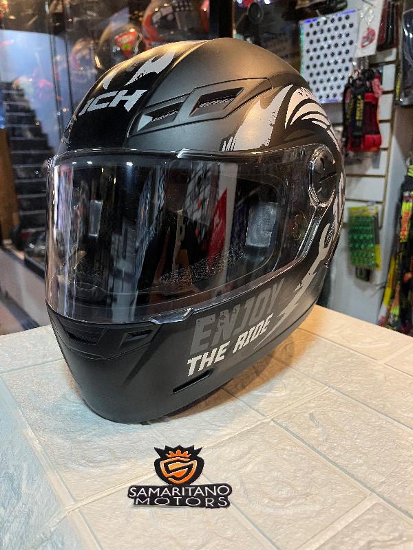 CASCO ICH 501 PLOMO CON NEGRO