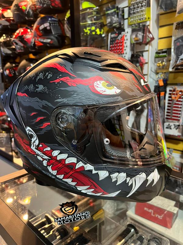 Foto adicional de CASCO INT LS2 FF810 KAIJU NEGRO ROJO BLANCO 