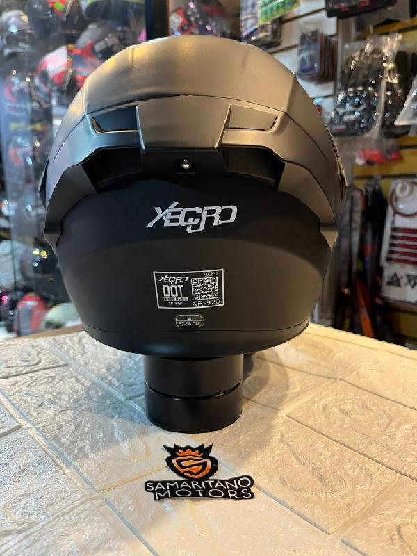 Foto adicional de CASCO XECURO XR920 ABATIBLE NEGRO MATE