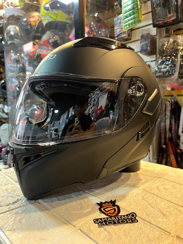 Foto adicional de CASCO XECURO XR920 ABATIBLE NEGRO MATE