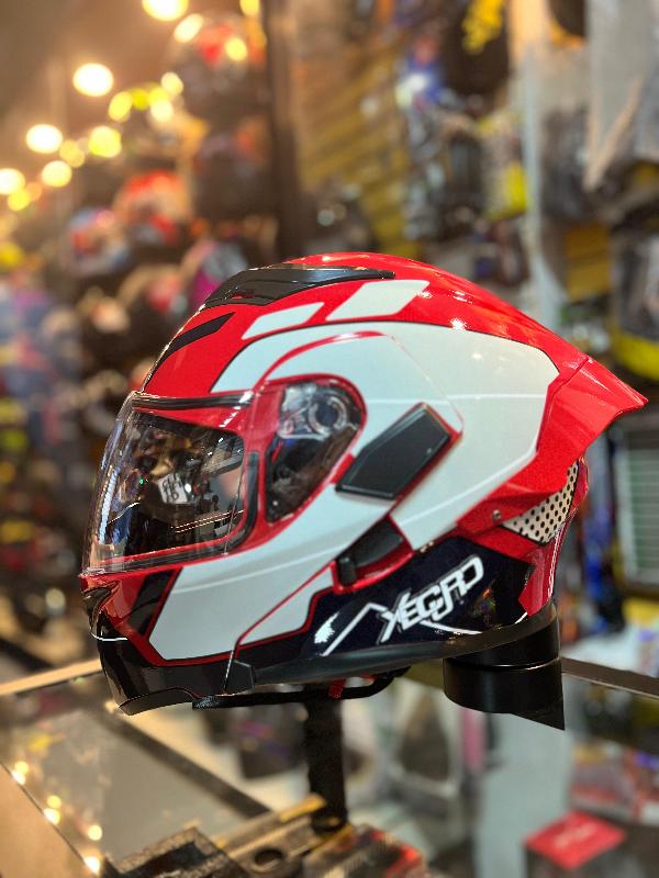 CASCO XECURO XR920 ABATIBLE LORE ROJO