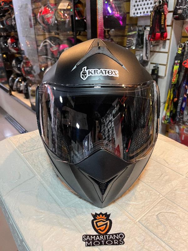 Foto adicional de CASCO ABATIBLE KRATOZ K30 NEGRO MATE