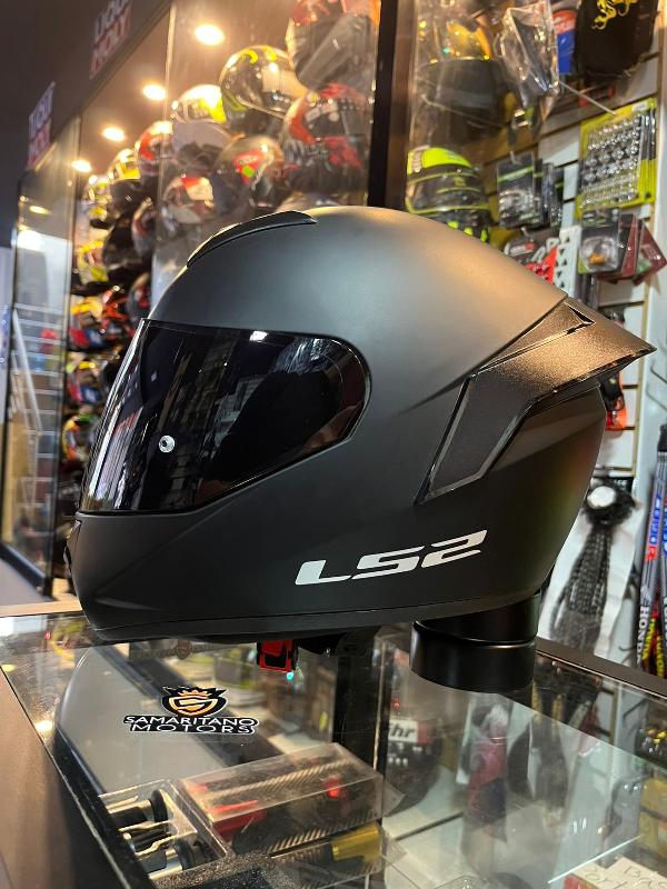 CASCO INTEGRAL LS2 ROOKIE NS352 CON ALERON NEGRO MATE